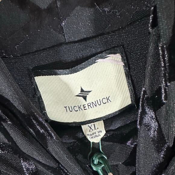 TUCKERNUCK Black Mally Burnout Turtleneck Womans XL Classic Chic - Picture 8 of 12